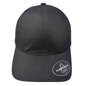 Flexfit Delta Baseball Cap Black XL Performance Seamless Curved Brim Sport Hat